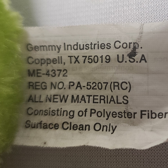 Gemmy Monster Maniacs Animated Plush Madge Green Sings Works Great - Picture 6 of 9